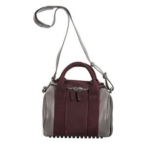 ALEXANDER WANG 2 tone burgundy and gray Rocco bag WORN ONCE BEAUTIFUL CONDITION